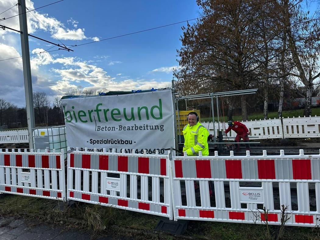 bierfreund im Einsatz an der Stadtbahnstrecke Braunschweig